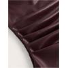 imageSOLY HUX Womens PU Leather Tube Top Strapless Ruched Asymmetrical Bandeau Tops Rave Concert OutfitPure Maroon