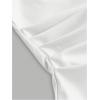 imageSOLY HUX Womens PU Leather Tube Top Strapless Ruched Asymmetrical Bandeau Tops Rave Concert OutfitPure White