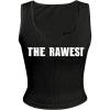 imageSOLY HUX Womens Letter Print Crop Tops Notched Neck Sleeveless Summer Y2k Tank TopBlack Letter