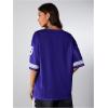 imageSOLY HUX Jersey Shirts for Women Oversized TShirt Jersey Top Graphic V Neck TShirts for Teen Girls Casual Football Tee TopsDark Blue 25
