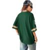 imageSOLY HUX Jersey Shirts for Women Oversized TShirt Jersey Top Graphic V Neck TShirts for Teen Girls Casual Football Tee TopsGreen 25
