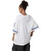 imageSOLY HUX Jersey Shirts for Women Oversized TShirt Jersey Top Graphic V Neck TShirts for Teen Girls Casual Football Tee TopsWhite Blue 25