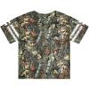 imageSOLY HUX Mens Jersey Y2k Baggy Shirts Graphic Tees Oversized V Neck Tshirts Summer TopsGreen Camo