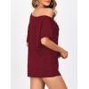 imageSOLY HUX Womens Off The Shoulder Tops Graphic Tees Y2k Vintage Gothic Oversized T Shirts StreetwearBurgundy Graphic