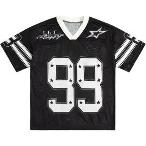 imageSOLY HUX Mens Jersey Y2k Baggy Shirts Graphic Tees Oversized V Neck Tshirts Summer TopsBlack Graphic
