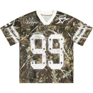 imageSOLY HUX Mens Jersey Y2k Baggy Shirts Graphic Tees Oversized V Neck Tshirts Summer TopsMulti Camo