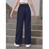 imageSOLY HUX Girls Straight Wide Leg Sweatpants Casual High Waisted Baggy Joggers Track PantsDark Blue
