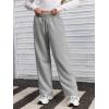 imageSOLY HUX Girls Straight Wide Leg Sweatpants Casual High Waisted Baggy Joggers Track PantsLight Grey