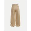 imageSOLY HUX Girls Straight Wide Leg Sweatpants Casual High Waisted Baggy Joggers Track PantsPlain Apricot
