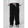imageSOLY HUX Mens Parachute Pants Y2k Baggy Sweatpants Wide Leg Drawstring Waist Casual Pants StreetwearBlack Letter