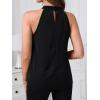 imageSOLY HUX Womens Halter Tops Tank Top Summer Casual Sleeveless Tunic BlousesSolid Black