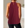 imageSOLY HUX Womens Halter Tops Tank Top Summer Casual Sleeveless Tunic BlousesSolid Burgundy