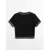 imageSOLY HUX Womens Summer Crop Top Short Sleeve T Shirt Cute TeeBlack Butterfly