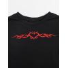 imageSOLY HUX Womens Summer Crop Top Short Sleeve T Shirt Cute TeeBlack Heart