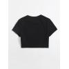 imageSOLY HUX Womens Summer Crop Top Short Sleeve T Shirt Cute TeeBlack Heart