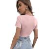imageSOLY HUX Womens Summer Crop Top Short Sleeve T Shirt Cute TeeLight Pink