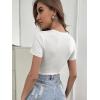 imageSOLY HUX Womens Summer Crop Top Short Sleeve T Shirt Cute TeeSolid White