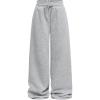 imageSOLY HUX Girls Straight Wide Leg Sweatpants Casual High Waisted Baggy Joggers Track PantsLight Grey