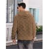 imageSOLY HUX Hoodies for Men Graphic Fuzzy Sherpa Pullover Hoodie Long Sleeve Winter Fleece Hooded SweatshirtCoffee Brown