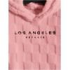 imageSOLY HUX Hoodies for Men Graphic Fuzzy Sherpa Pullover Hoodie Long Sleeve Winter Fleece Hooded SweatshirtPink Letter
