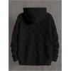 imageSOLY HUX Hoodies for Men Graphic Fuzzy Sherpa Pullover Hoodie Long Sleeve Winter Fleece Hooded SweatshirtPlain Black