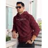 imageSOLY HUX Hoodies for Men Graphic Fuzzy Sherpa Pullover Hoodie Long Sleeve Winter Fleece Hooded SweatshirtRed Graphic