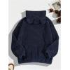 imageSOLY HUX Mens Fall Winter Fuzzy Bear Ear Hoodies Hooded Fleece Pullover Sweatshirt with PocketDark Blue
