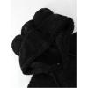 imageSOLY HUX Mens Fall Winter Fuzzy Bear Ear Hoodies Hooded Fleece Pullover Sweatshirt with PocketPure Black