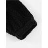 imageSOLY HUX Mens Fall Winter Fuzzy Bear Ear Hoodies Hooded Fleece Pullover Sweatshirt with PocketPure Black