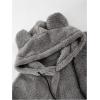 imageSOLY HUX Mens Fall Winter Fuzzy Bear Ear Hoodies Hooded Fleece Pullover Sweatshirt with PocketPure Grey