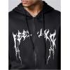 imageSOLY HUX Mens Graphic Zip Up Hoodies Sweatshirt Drawstring Long Sleeve Casual Streetwear JacketBlack Graphic