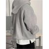imageSOLY HUX Mens Oversized Hoodies Long Sleeve Drop Shoulder Basic Pullover Sweatshirt with HoodLight Grey