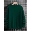 imageSOLY HUX Sweatshirts for Men Letter Print Long Sleeve Crew Neck Casual Pullover TopsDark Green Letter