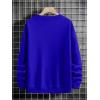 imageSOLY HUX Sweatshirts for Men Letter Print Long Sleeve Crew Neck Casual Pullover TopsRoyal Blue Letter