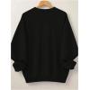 imageSOLY HUX Womens Plus Size Oversized Sweatshirt Letter Graphic Long Sleeve Crewneck Baggy Pullover ShirtsBlack Letter