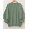 imageSOLY HUX Womens Plus Size Oversized Sweatshirt Letter Graphic Long Sleeve Crewneck Baggy Pullover ShirtsOlive Green