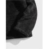 imageSOLY HUX Zip Up Hoodies Men Graphic Hoodies for Men Quarter Zip Pullover Fuzzy Sherpa Warm Hooded SweatshirtBlack Letter