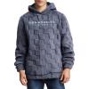 imageSOLY HUX Hoodies for Men Graphic Fuzzy Sherpa Pullover Hoodie Long Sleeve Winter Fleece Hooded SweatshirtGrey Blue