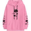 imageSOLY HUX Mens Floral Graphic Hoodies Drawstring Sweatshirt Long Sleeve Casual Pullover TopsPink Floral