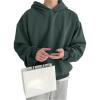 imageSOLY HUX Mens Oversized Hoodies Long Sleeve Drop Shoulder Basic Pullover Sweatshirt with HoodDark Green