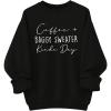 imageSOLY HUX Womens Plus Size Oversized Sweatshirt Letter Graphic Long Sleeve Crewneck Baggy Pullover ShirtsBlack Letter