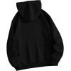 imageSOLY HUX Hoodies for Women Drawstring Long Sleeve Drop Shoulder Pullover Sweatshirt with PocketPlain Black