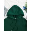imageSOLY HUX Hoodies for Women Drawstring Long Sleeve Drop Shoulder Pullover Sweatshirt with PocketPlain Dark Green