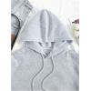 imageSOLY HUX Hoodies for Women Drawstring Long Sleeve Drop Shoulder Pullover Sweatshirt with PocketPlain Light Grey