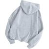 imageSOLY HUX Hoodies for Women Drawstring Long Sleeve Drop Shoulder Pullover Sweatshirt with PocketPlain Light Grey