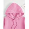 imageSOLY HUX Hoodies for Women Drawstring Long Sleeve Drop Shoulder Pullover Sweatshirt with PocketPlain Pink