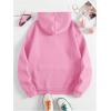 imageSOLY HUX Hoodies for Women Drawstring Long Sleeve Drop Shoulder Pullover Sweatshirt with PocketPlain Pink
