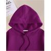 imageSOLY HUX Hoodies for Women Drawstring Long Sleeve Drop Shoulder Pullover Sweatshirt with PocketPure Purple
