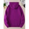 imageSOLY HUX Hoodies for Women Drawstring Long Sleeve Drop Shoulder Pullover Sweatshirt with PocketPure Purple