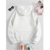 imageSOLY HUX Hoodies for Women Drawstring Long Sleeve Drop Shoulder Pullover Sweatshirt with PocketPure White
